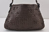 Authentic BOTTEGA VENETA Intrecciato Leather Shoulder Hand Bag Purse Brown 0910K