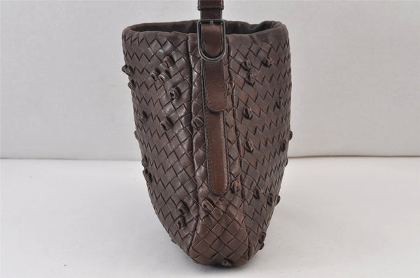 Authentic BOTTEGA VENETA Intrecciato Leather Shoulder Hand Bag Purse Brown 0910K