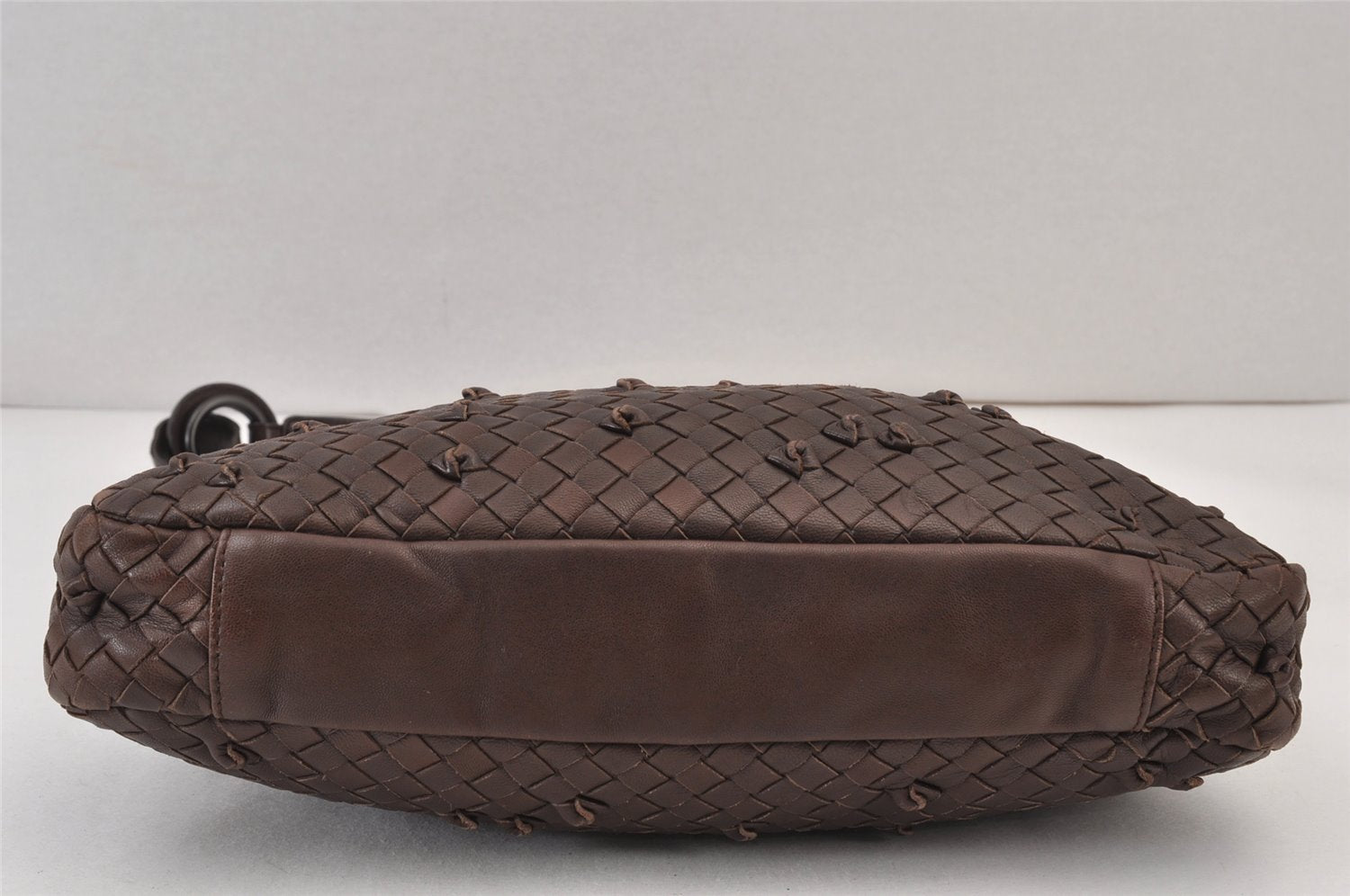 Authentic BOTTEGA VENETA Intrecciato Leather Shoulder Hand Bag Purse Brown 0910K