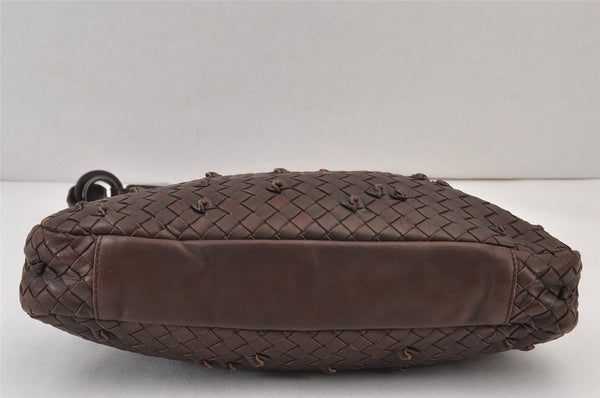 Authentic BOTTEGA VENETA Intrecciato Leather Shoulder Hand Bag Purse Brown 0910K