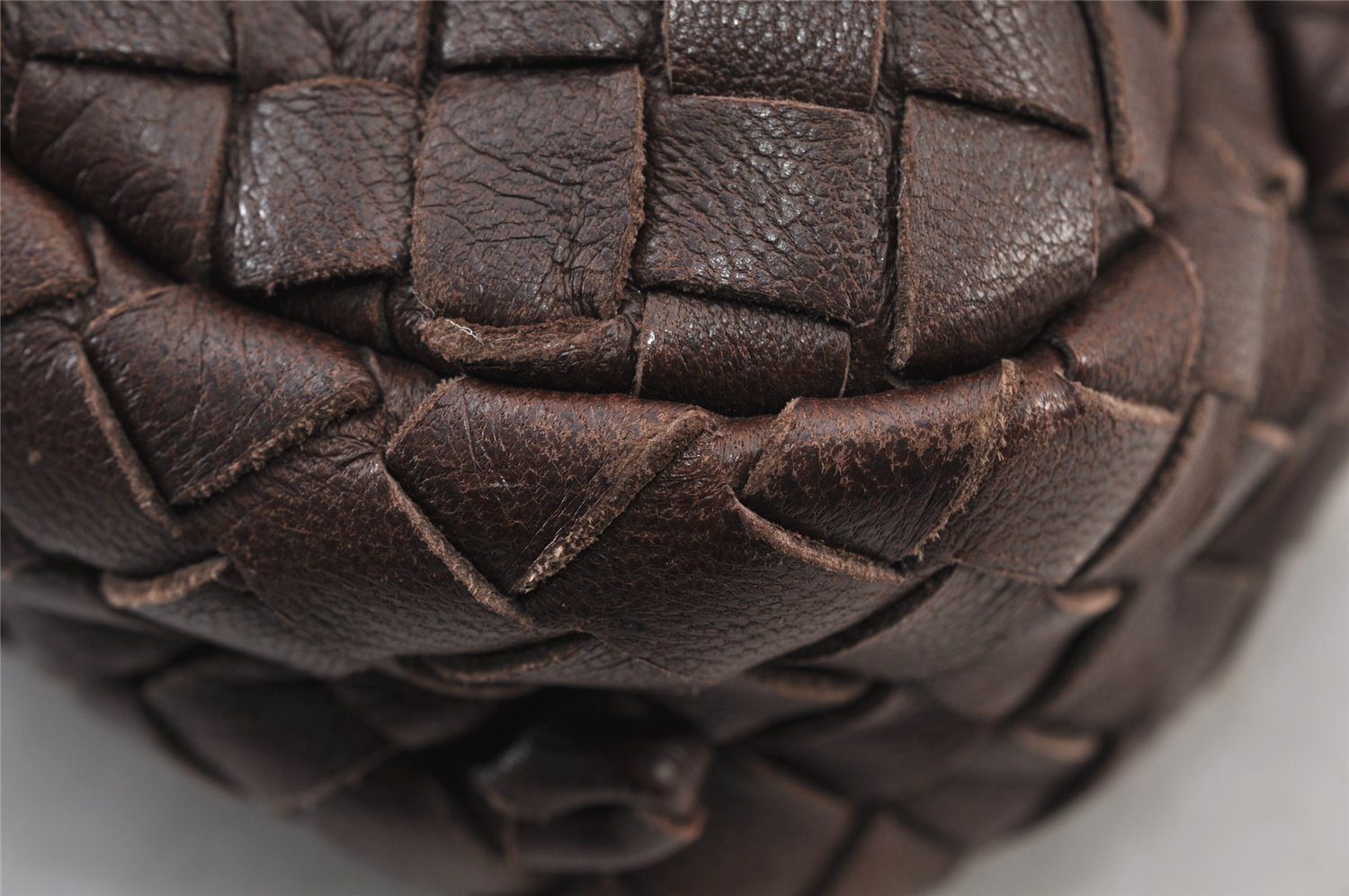 Authentic BOTTEGA VENETA Intrecciato Leather Shoulder Hand Bag Purse Brown 0910K