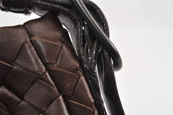 Authentic BOTTEGA VENETA Intrecciato Leather Shoulder Hand Bag Purse Brown 0910K