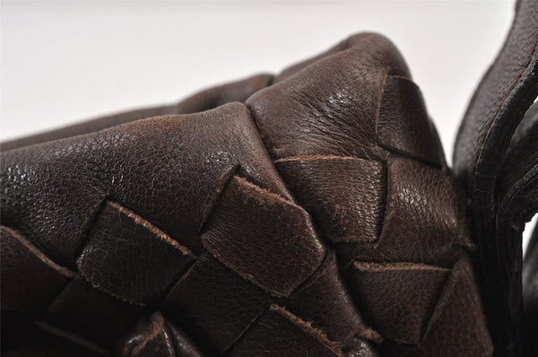 Authentic BOTTEGA VENETA Intrecciato Leather Shoulder Hand Bag Purse Brown 0910K
