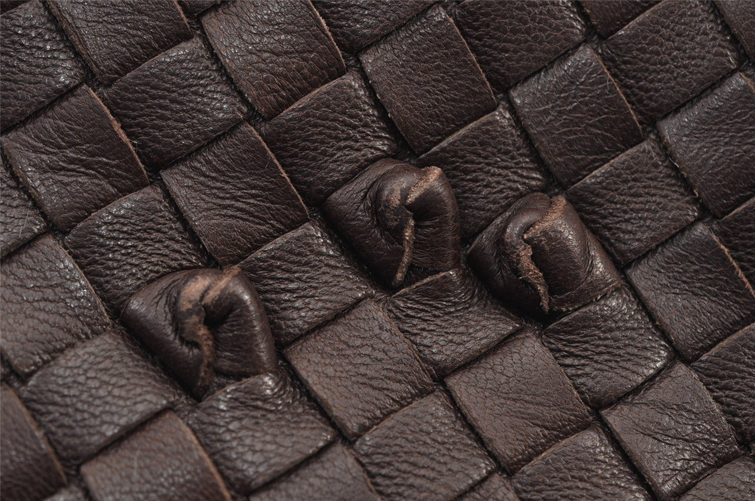 Authentic BOTTEGA VENETA Intrecciato Leather Shoulder Hand Bag Purse Brown 0910K