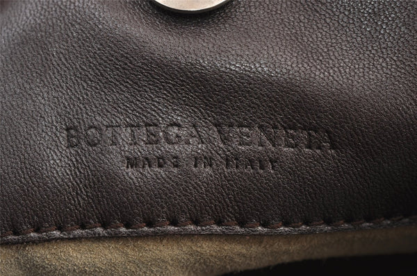 Authentic BOTTEGA VENETA Intrecciato Leather Shoulder Hand Bag Purse Brown 0910K