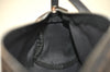 Authentic FENDI Vintage Zucchino Hand Bag Pouch Purse Canvas Leather Brown 0912K