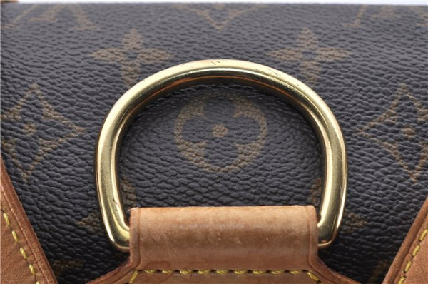 Authentic Louis Vuitton Monogram Montsouris MM Backpack M51136 LV 0913G