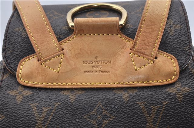 Authentic Louis Vuitton Monogram Montsouris MM Backpack M51136 LV 0913G