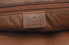 Authentic GUCCI Web Sherry Line Hand Tote Bag GG Canvas Leather Brown 0913K