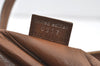 Authentic GUCCI Web Sherry Line Hand Tote Bag GG Canvas Leather Brown 0913K