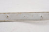 Authentic CELINE Macadam Blason Shoulder Cross Body Bag Leather White 0914K