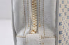 Authentic CELINE Macadam Blason Shoulder Cross Body Bag Leather White 0914K
