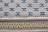 Authentic CELINE Macadam Blason Shoulder Cross Body Bag Leather White 0914K