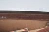 Authentic GUCCI Web Sherry Line Clutch Hand Bag Purse GG PVC Leather Brown 0915I