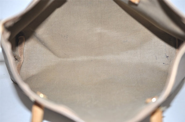 Authentic GUCCI Vintage Micro GG PVC Leather Shoulder Tote Bag Brown 0915J