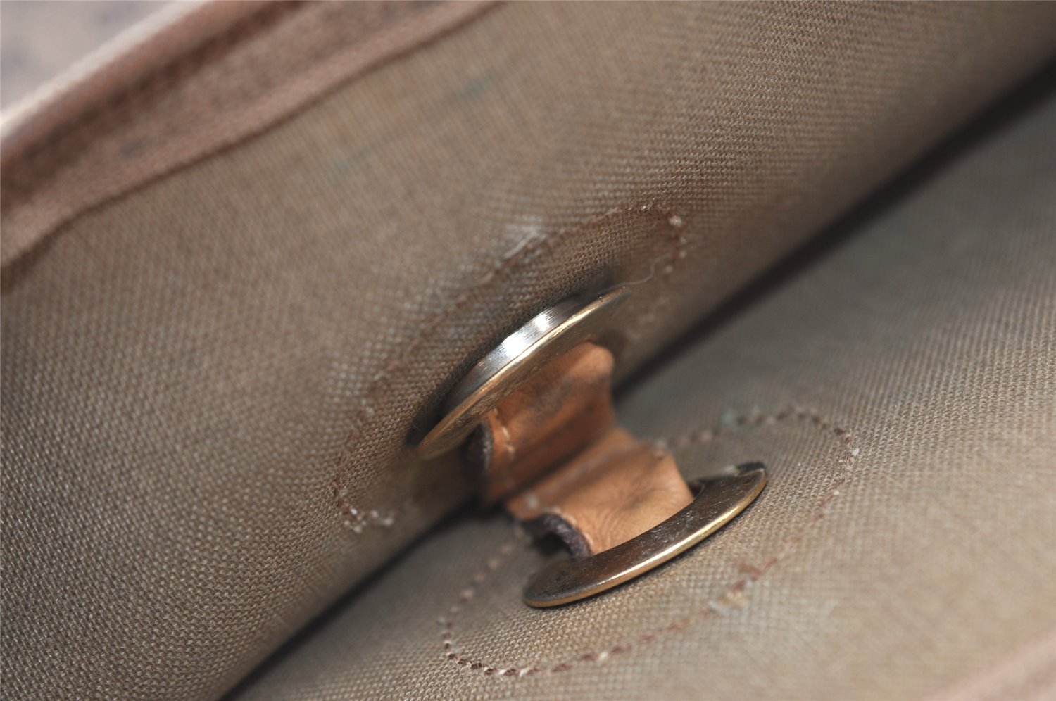 Authentic GUCCI Vintage Micro GG PVC Leather Shoulder Tote Bag Brown 0915J