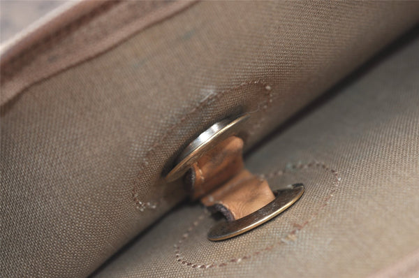 Authentic GUCCI Vintage Micro GG PVC Leather Shoulder Tote Bag Brown 0915J