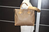 Authentic GUCCI Vintage Micro GG PVC Leather Shoulder Tote Bag Brown 0915J