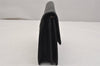 Authentic Burberrys Vintage Leather Clutch Hand Bag Purse Black 0915K