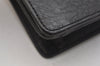Authentic Burberrys Vintage Leather Clutch Hand Bag Purse Black 0915K