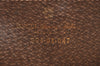 Authentic GUCCI Web Sherry Line Shoulder Cross Bag GG PVC Leather Brown 0916I