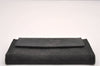 Authentic GUCCI Vintage Long Wallet Purse GG Nylon Leather Black 0916J