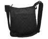 Authentic GUCCI Shoulder Cross Body Bag GG Canvas Leather 122798 Black 0916K