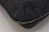 Authentic GUCCI Shoulder Cross Body Bag GG Canvas Leather 122798 Black 0916K