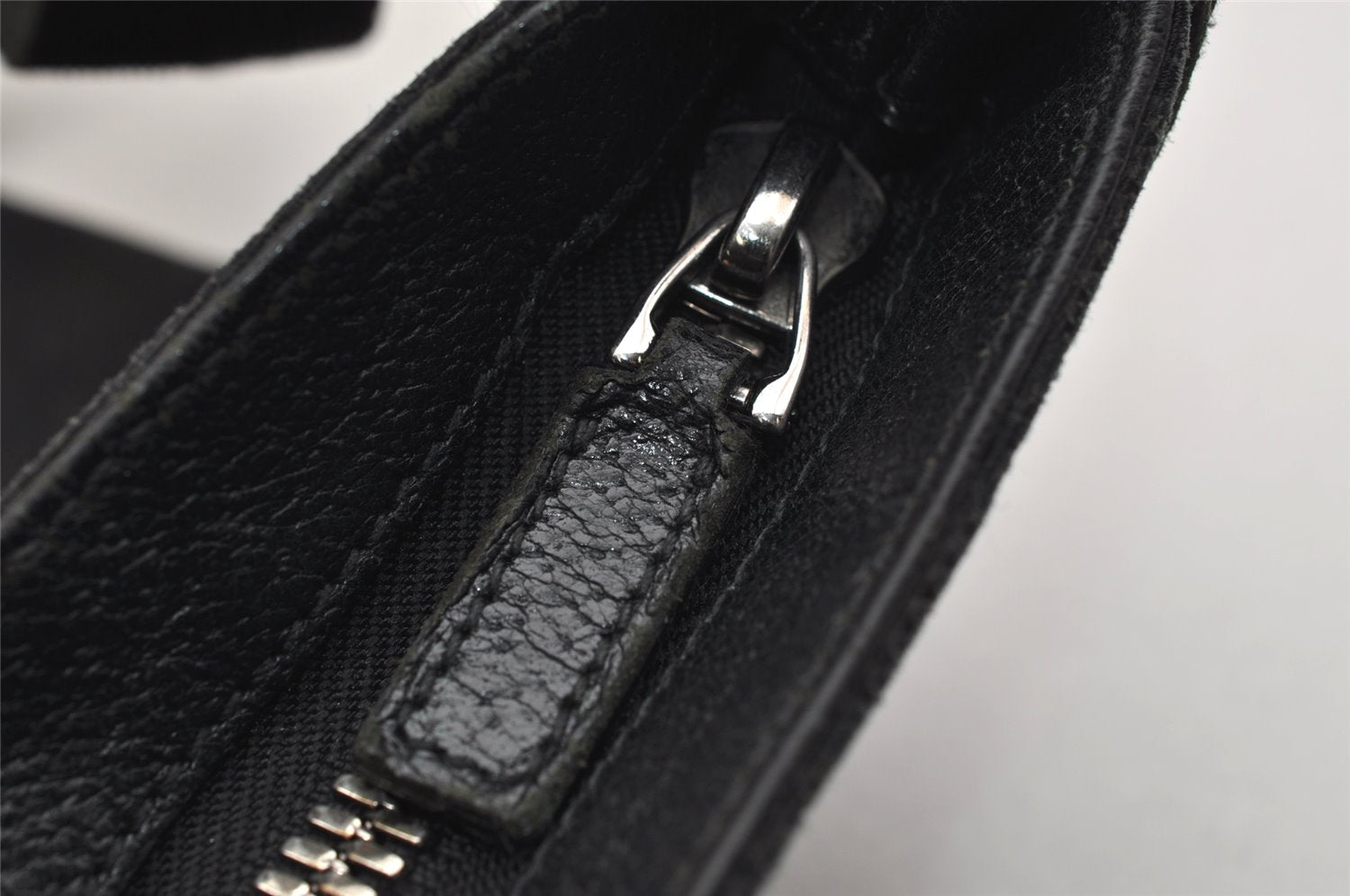 Authentic GUCCI Shoulder Cross Body Bag GG Canvas Leather 122798 Black 0916K