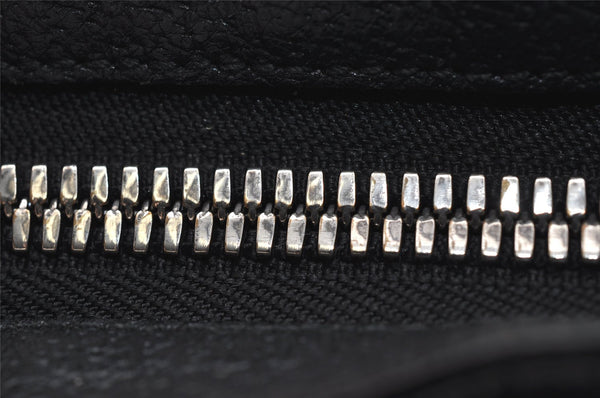 Authentic GUCCI Shoulder Cross Body Bag GG Canvas Leather 122798 Black 0916K