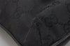 Authentic GUCCI Shoulder Cross Body Bag GG Canvas Leather 122798 Black 0916K