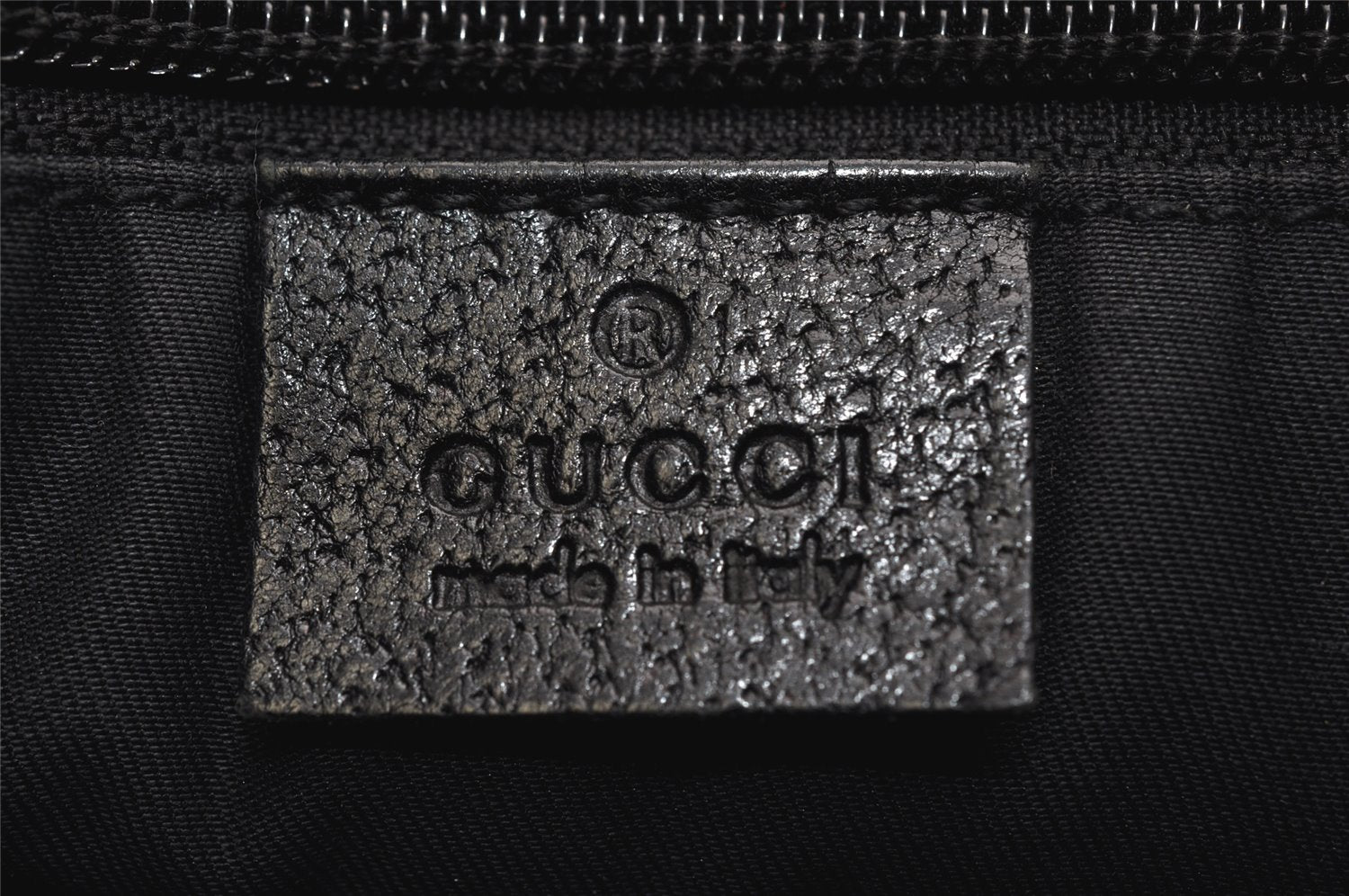 Authentic GUCCI Shoulder Cross Body Bag GG Canvas Leather 122798 Black 0916K