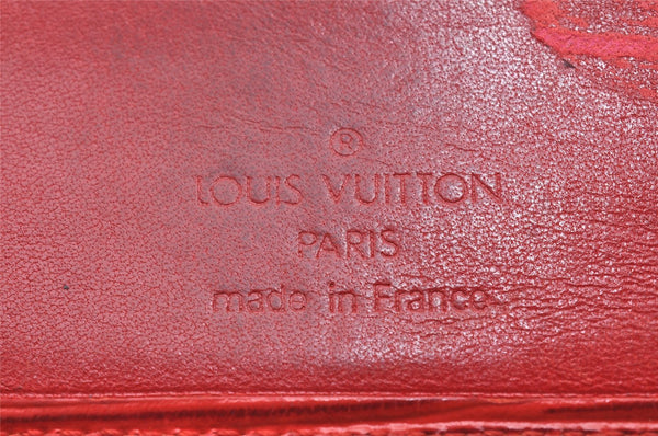 Authentic Louis Vuitton Epi Portefeuille Marco Bifold Wallet Red M63547 LV 0917J