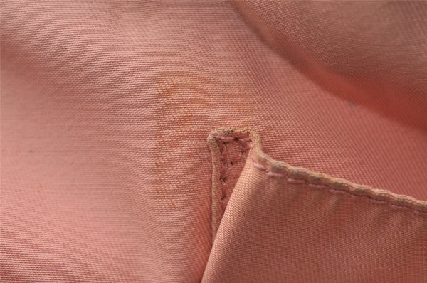 Authentic GUCCI Abbey Shoulder Tote Bag GG Canvas Leather 130736 Pink 0918I