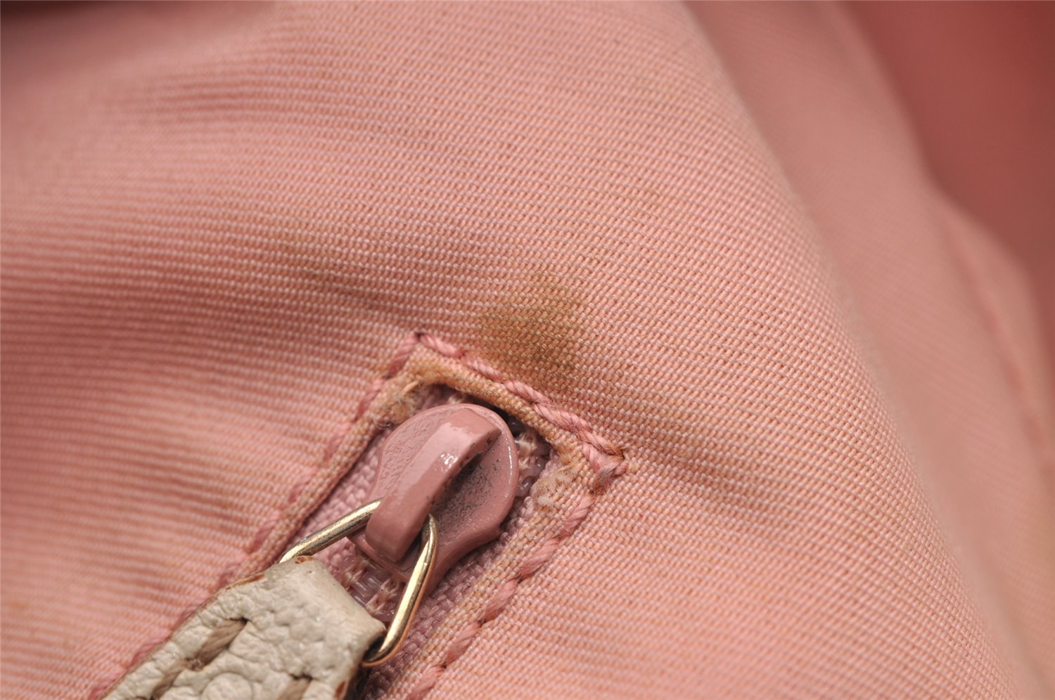 Authentic GUCCI Abbey Shoulder Tote Bag GG Canvas Leather 130736 Pink 0918I