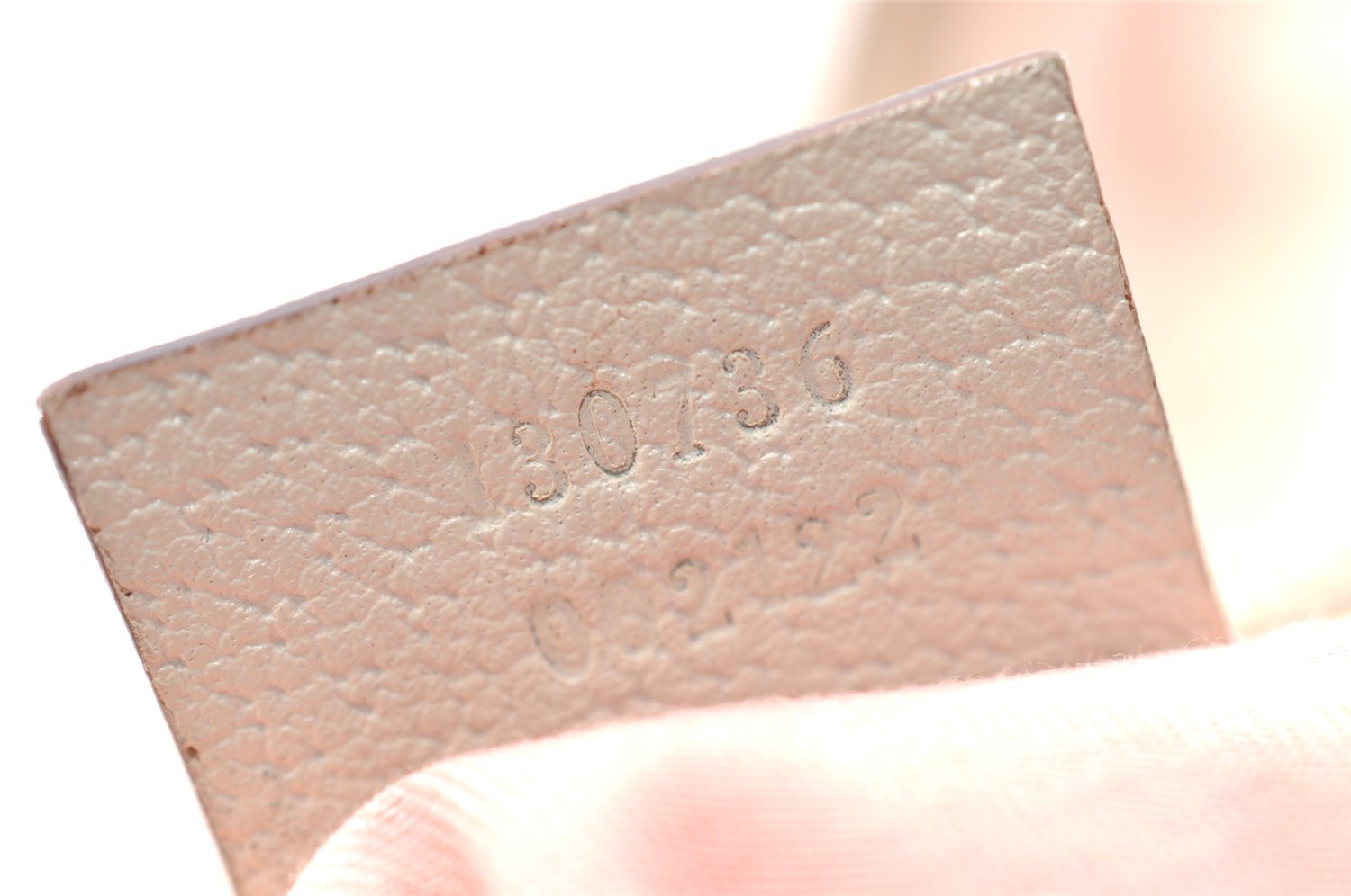 Authentic GUCCI Abbey Shoulder Tote Bag GG Canvas Leather 130736 Pink 0918I