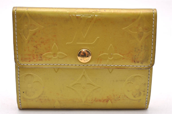 Auth Louis Vuitton Vernis Ludlow Coin Purse Card Case Yellow M91161 LV  0918J