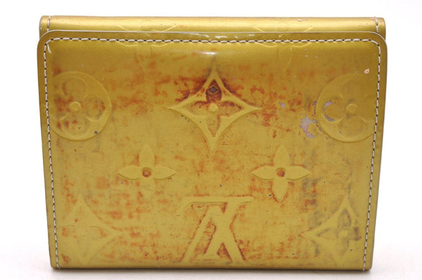 Auth Louis Vuitton Vernis Ludlow Coin Purse Card Case Yellow M91161 LV  0918J