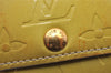 Auth Louis Vuitton Vernis Ludlow Coin Purse Card Case Yellow M91161 LV  0918J