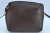 Authentic GUCCI Vintage Shoulder Cross Body Bag Purse Leather Brown 0920I