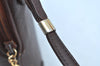 Authentic GUCCI Vintage Shoulder Cross Body Bag Purse Leather Brown 0920I