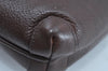 Authentic GUCCI Vintage Shoulder Cross Body Bag Purse Leather Brown 0920I