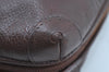 Authentic GUCCI Vintage Shoulder Cross Body Bag Purse Leather Brown 0920I