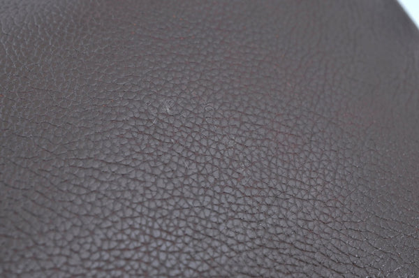 Authentic GUCCI Vintage Shoulder Cross Body Bag Purse Leather Brown 0920I