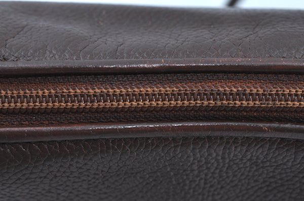 Authentic GUCCI Vintage Shoulder Cross Body Bag Purse Leather Brown 0920I