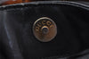 Authentic GUCCI Vintage Bamboo Shoulder Hand Bag Purse Leather Black 0921I