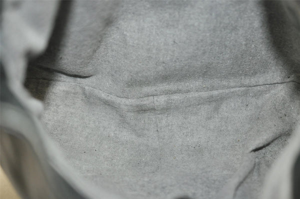 Authentic GUCCI Vintage Bamboo Shoulder Hand Bag Purse Leather Black 0921I