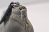 Authentic PRADA Vintage Nylon Leather Pouch Purse Gray 0921K