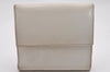 Authentic GUCCI Vintage Abbey Bifold Wallet Purse Leather 141411 White 0922J