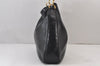Authentic GUCCI Vintage Bamboo 2Way Shoulder Hand Bag Leather Black Junk 0922K